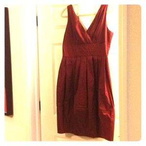 Burgundy cocktail dress